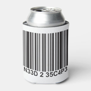 Rafraichisseur De Cannettes Barcode Leetspeak - Besoin d'échapper