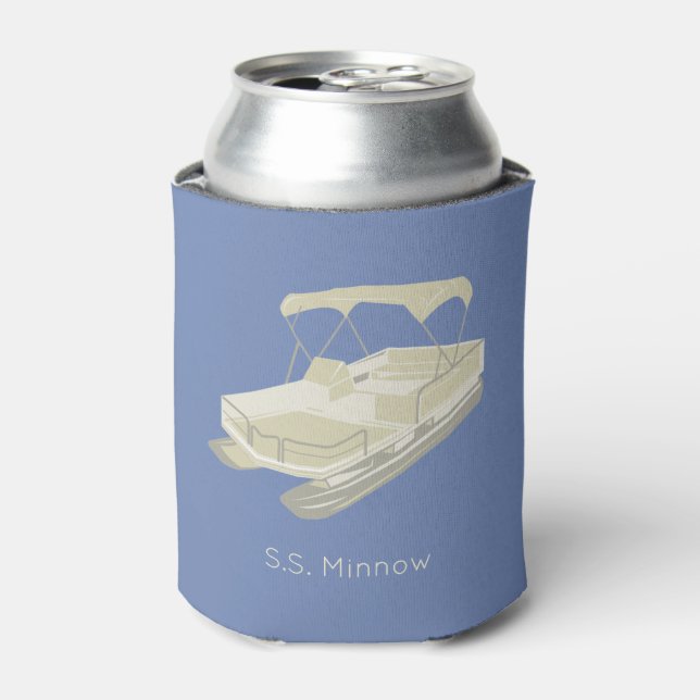 Rafraichisseur De Cannettes Bateau Pontoon Personnalisé Can Cooler (Can devant)