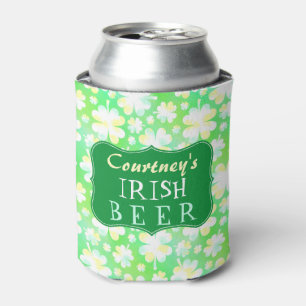 Rafraichisseur De Cannettes Bière irlandaise verte d'aquarelle de st patrick