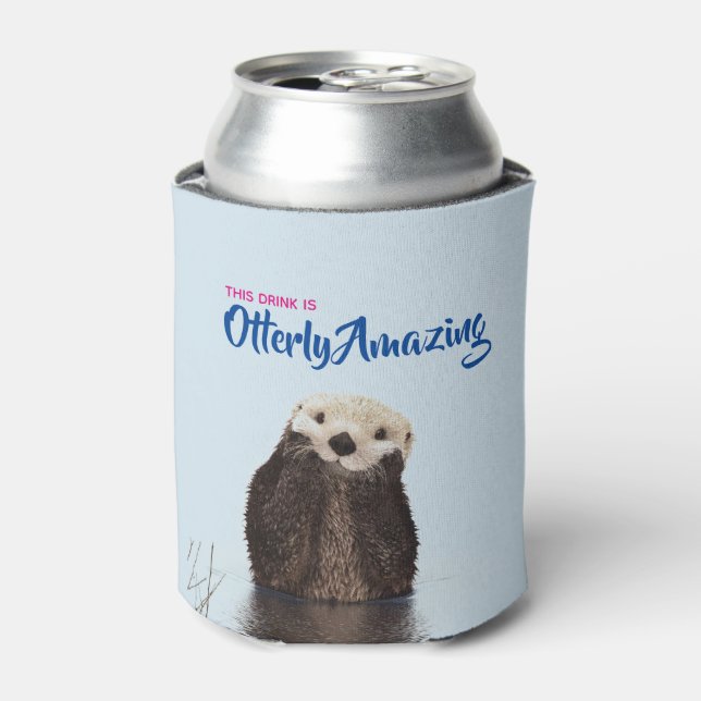 Rafraichisseur De Cannettes Boisson Extraordinaire avec Otter Photo (Can devant)