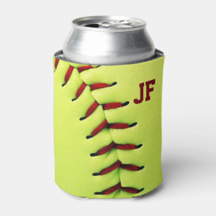 Rafraichisseur De Cannettes Boule jaune personnalisée du base-ball