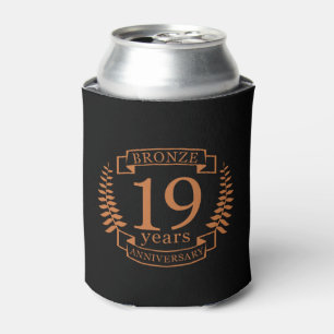 Rafraichisseur De Cannettes Bronze anniversaire traditionnel mariage 19 ans