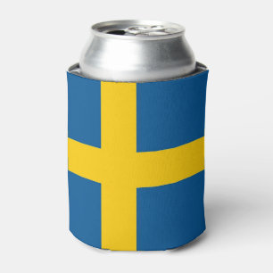 Rafraichisseur De Cannettes Can Cooler avec le drapeau de la Suède