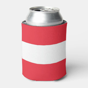 Rafraichisseur De Cannettes Can Cooler avec le drapeau de l'Autriche
