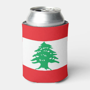 Rafraichisseur De Cannettes Can Cooler avec le drapeau du Liban