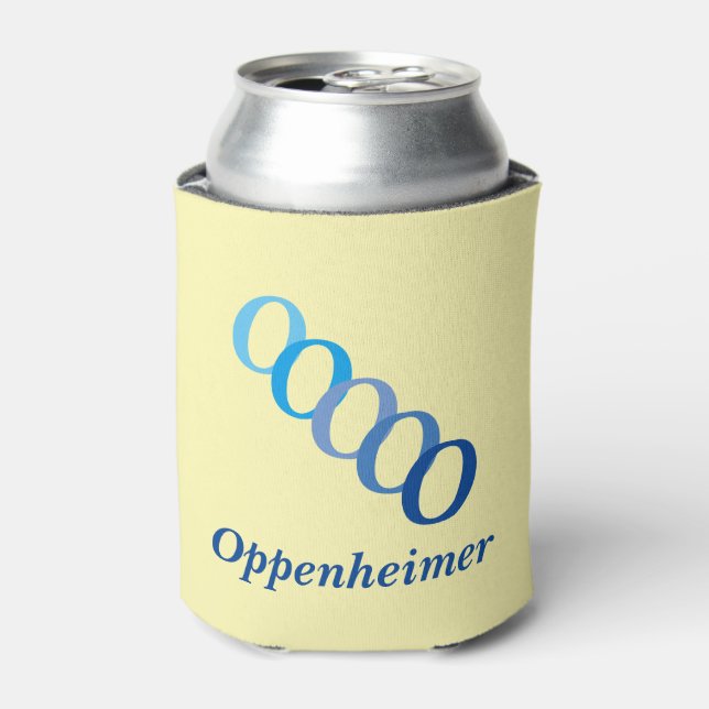 Rafraichisseur De Cannettes Can Cooler - Nom avec initiales (blues) (Can devant)