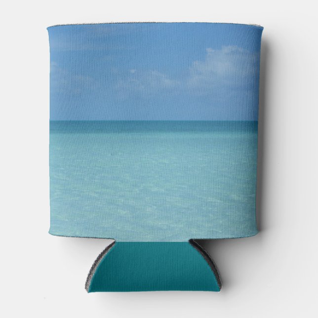 Rafraichisseur De Cannettes Caraïbes Horizon Tropical Turquoise Bleu (Devant)