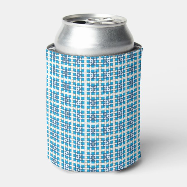 Rafraichisseur De Cannettes Carré motif de la mer géométrique moderne (Can devant)