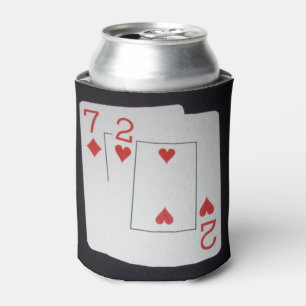 Rafraichisseur De Cannettes Cartes De Poker Sept Et Deux,
