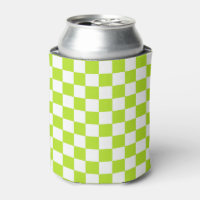 Checkered Lime Green and White