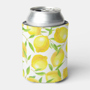 Rafraichisseur De Cannettes Citrons et motif feuille