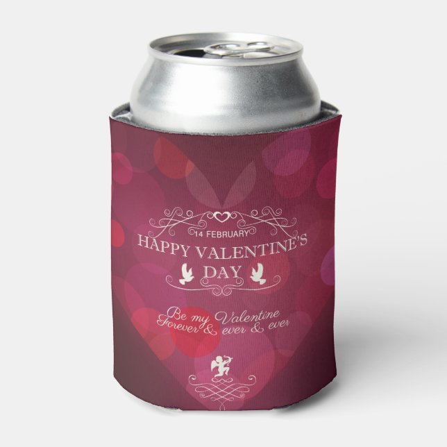 Rafraichisseur De Cannettes Coeurs rouges - Soyez ma Saint-Valentin (Can devant)