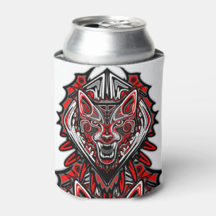 Rafraichisseur De Cannettes Conception de totem tribal Haida Loup