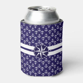 Rafraichisseur De Cannettes Cool élégant Ancre Motif Thème nautique Compass
