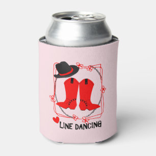 Rafraichisseur De Cannettes Cowgirl Boots mignon ligne danse thème graphique
