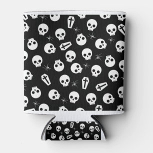 Rafraichisseur De Cannettes Crâne, araignée et coffre - motif de Halloween