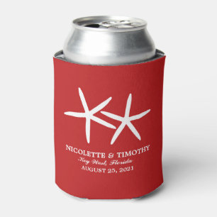 Rafraichisseur De Cannettes Deux Starfish maigres Mariage rouge