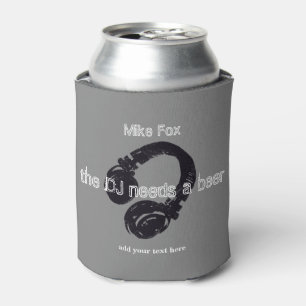 Rafraichisseur De Cannettes dj personnalisé peut refroidir avec un casque