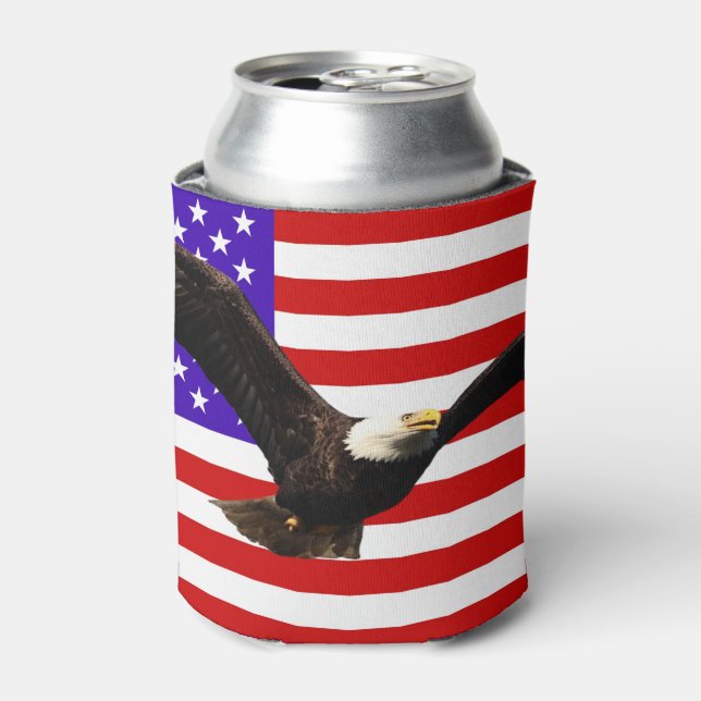 Rafraichisseur De Cannettes Drapeau américain avec aigle USA (Can devant)