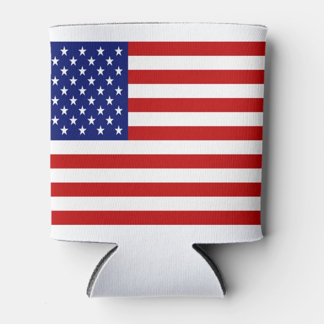 Rafraichisseur De Cannettes Drapeau américain classique et Cool patriotique (Devant)