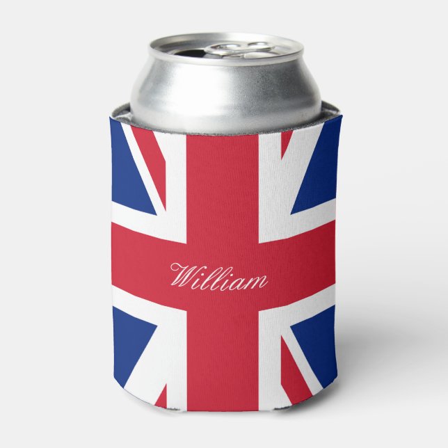 Rafraichisseur De Cannettes Drapeau britannique Union Jack Personnalisé (Can devant)
