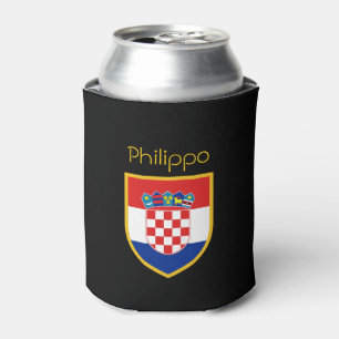 Rafraichisseur De Cannettes Drapeau de la Croatie personnalisé