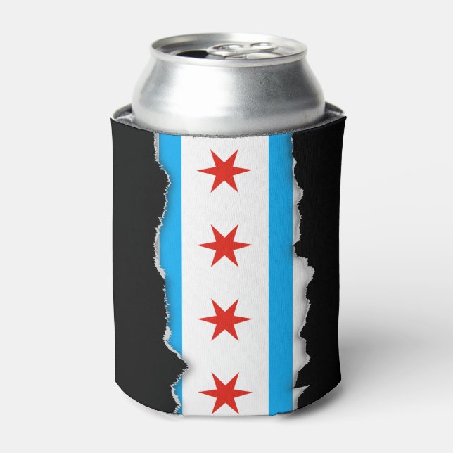 Rafraichisseur De Cannettes Drapeau traditionnel de Chicago (Can devant)