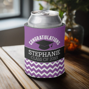 Rafraichisseur De Cannettes Félicitations diplômé - Diplômé violet noir