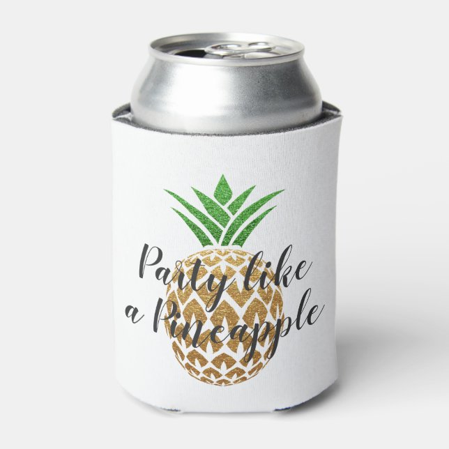 Rafraichisseur De Cannettes Fête comme un ananas Anniversaire ou Mariage (Can devant)