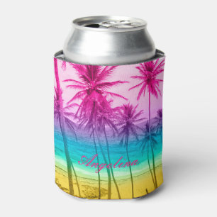 Rafraichisseur De Cannettes filtre pluie de plage tropicale