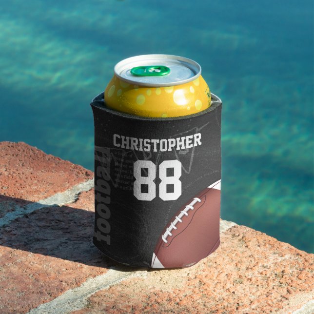 Rafraichisseur De Cannettes Football américain Personalized Chalkboard (Piscine in situ)