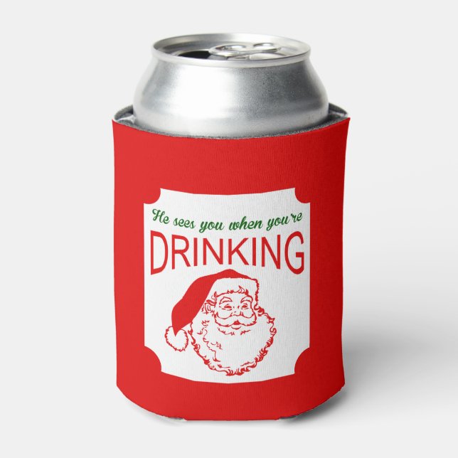 Rafraichisseur De Cannettes Il vous voit rouge Noël peut refroidir (Can devant)