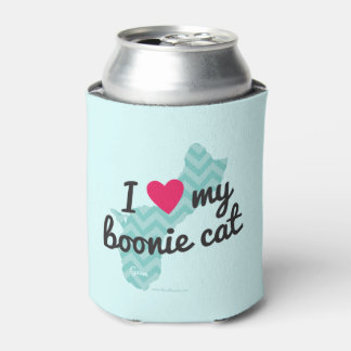 Rafraichisseur De Cannettes J'adore mon chat Bleu)