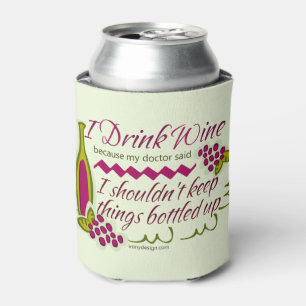 Rafraichisseur De Cannettes Je bois la citation drôle de vin
