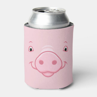 Rafraichisseur De Cannettes Joli Visage De Cochon Rose