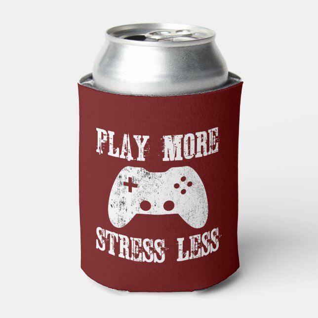 Rafraichisseur De Cannettes Jouer plus de stress moins de jeu vidéo (Can devant)