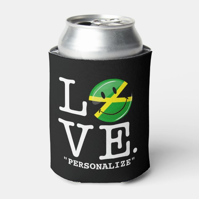 Rafraichisseur De Cannettes L'amour de la Jamaïque Smiling Flag (Can devant)