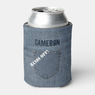 Rafraichisseur De Cannettes Le denim de blues-jean de Faux peut nom