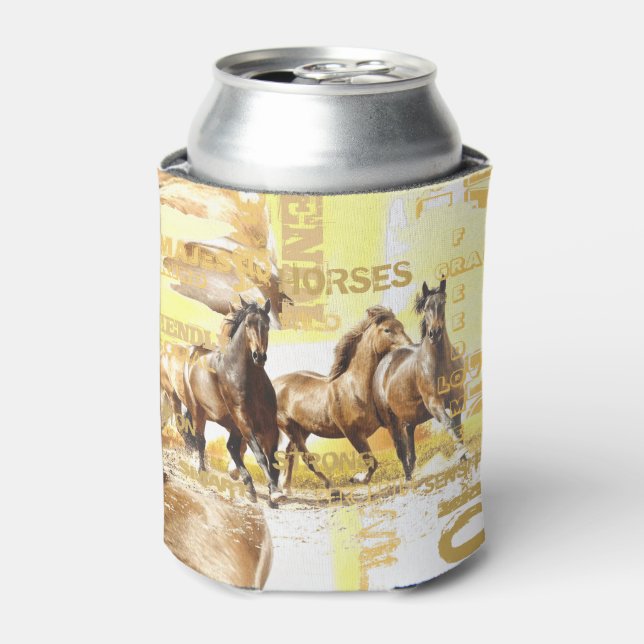 Rafraichisseur De Cannettes Les chevaux majestueux peuvent se refroidir (Can devant)