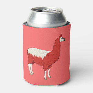 Rafraichisseur De Cannettes Llama Rouge Drôle