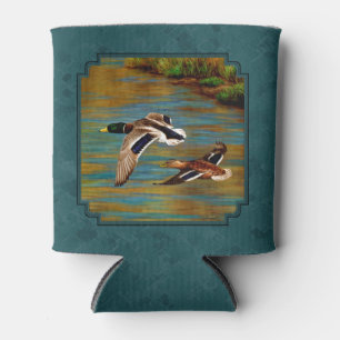 Rafraichisseur De Cannettes Mallard Canards en vol Turquoise
