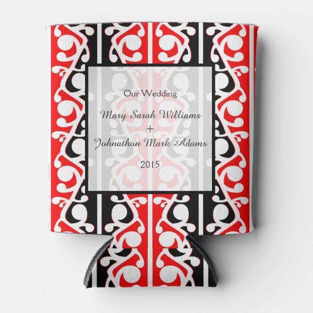 Rafraichisseur De Cannettes Maori Kowhaiwhai Mariage Keepsaké (Devant)