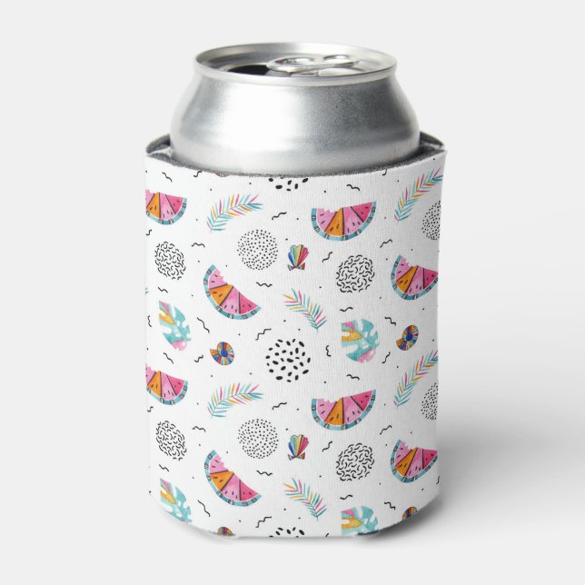 Rafraichisseur De Cannettes Memphis Style Motif d'été tropical (Can devant)
