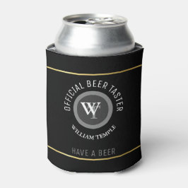 Rafraichisseur De Cannettes monogramme de dégustation de bière (nom/initiales)