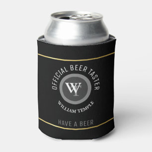 Rafraichisseur De Cannettes monogramme de dégustation de bière (nom/initiales)