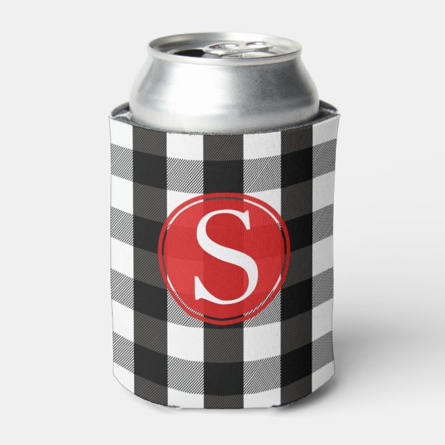 Rafraichisseur De Cannettes Monogramme de sériole noir et blanc (Can devant)