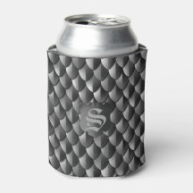 Monogramme noir à l'échelle de dragon