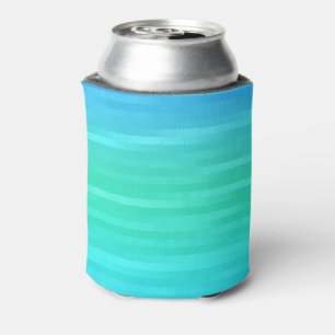 Rafraichisseur De Cannettes Motif Abstrait bleu turquoise pastel