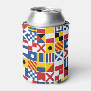 Rafraichisseur De Cannettes Motif de drapeaux de signal nautique