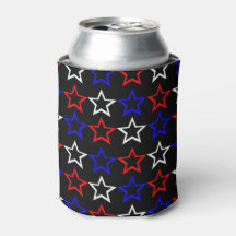 Motif Red White et Blue Stars